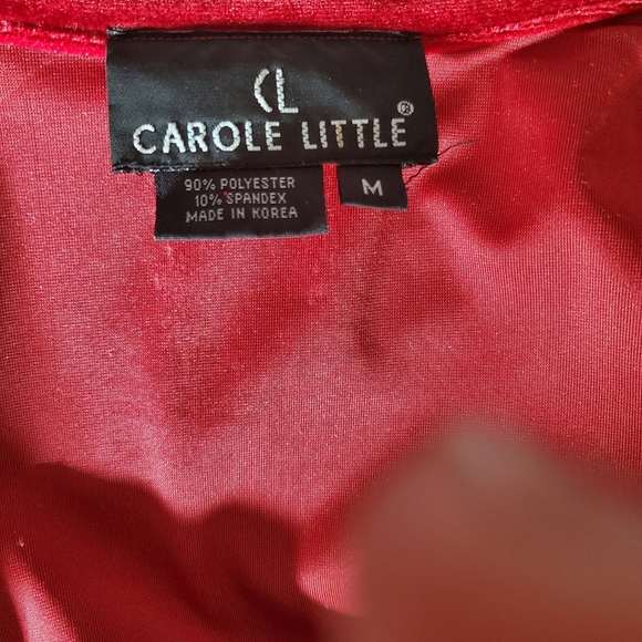 Carol Little Mandarin style Chile Red jacket/top - Picture 5 of 6